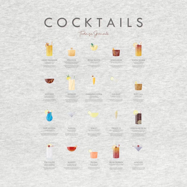 Cocktails Todays Specials by Dennson Creative